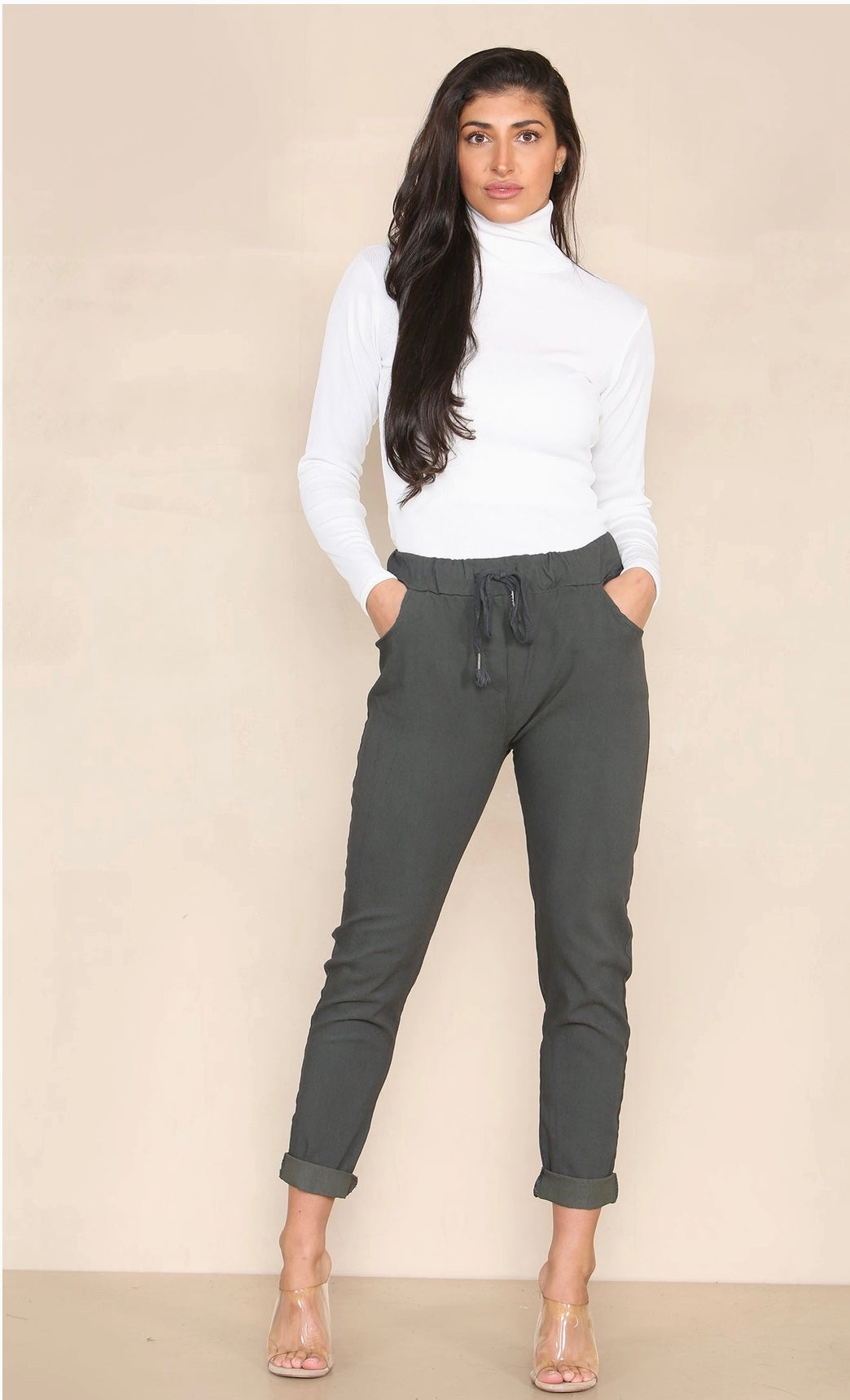 Magic trousers - charcoal grey