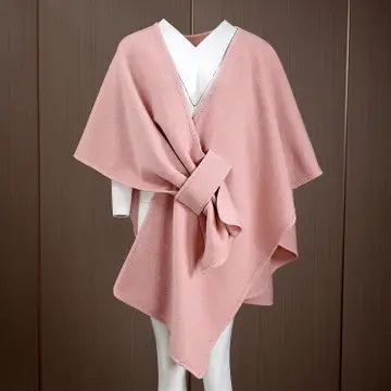 Elegant cape - dusky pink