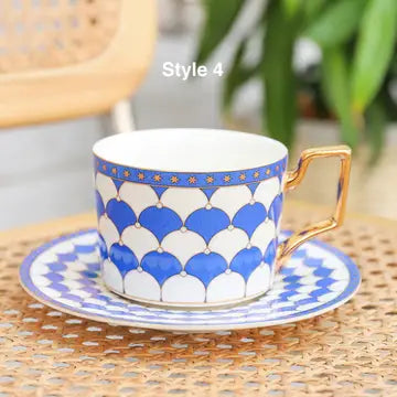 Coffee cup and saucer (with gift box) style 4