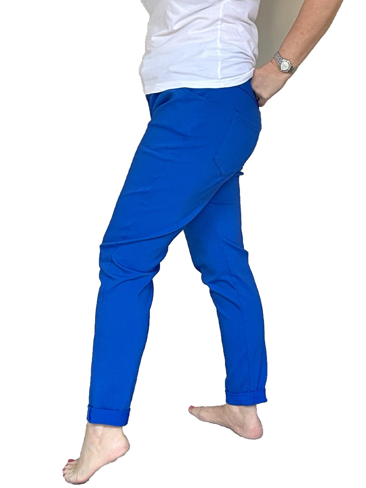 Magic trousers - electric blue