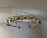 Crystal jewelled headband - gold