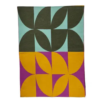 Retro print cashmere blend scarf - turgenta