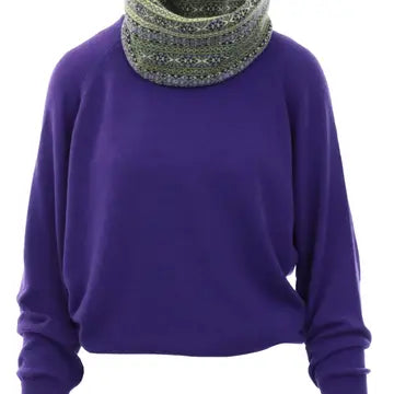 Raglan sleeve cashmere jumper - ultraviolet