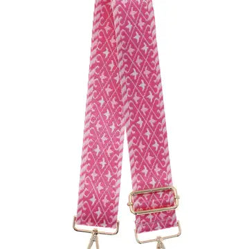 Interchangeable bag strap - pink birds