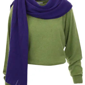 Raglan sleeve cashmere blend jumper - verdant