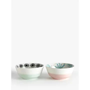 Wildflower cereal bowls (set of 2)