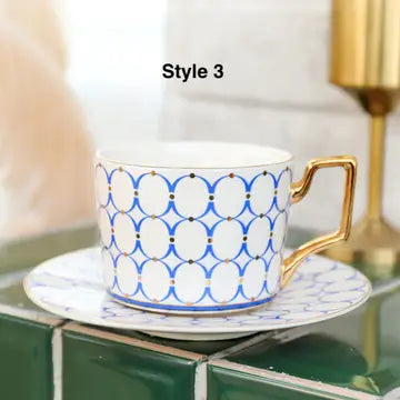 Coffee cup and saucer (with gift box) style 3
