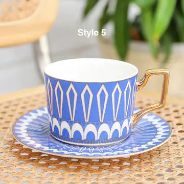 Coffee cup and saucer (with gift box) style 5