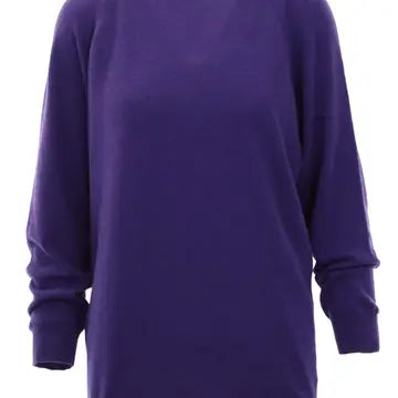 Raglan sleeve cashmere jumper - ultraviolet