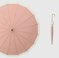 Two tone umbrella - pastel pink