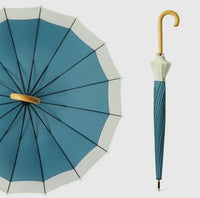 Two tone umbrella - Duck egg blue